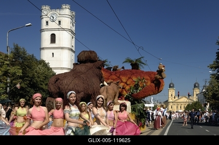 Debreceni virágkarnevál-stock-foto