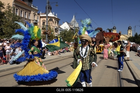 Debreceni virágkarnevál-stock-foto