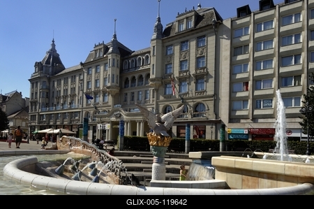 Aranybika Szálloda, Debrecen-stock-foto