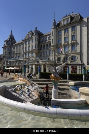 Aranybika Szálloda, Debrecen-stock-foto