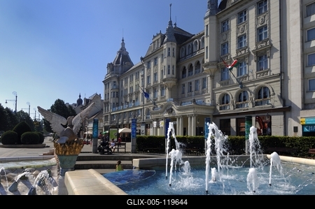 Aranybika Szálloda, Debrecen-stock-foto