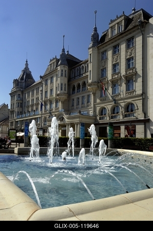 Aranybika Szálloda, Debrecen-stock-foto