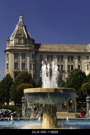 Aranybika Szálloda, Debrecen-stock-foto