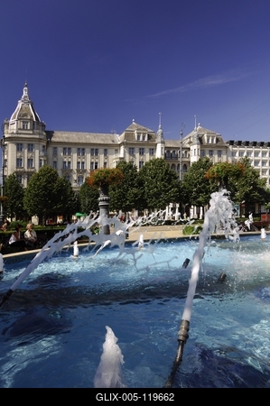 Aranybika Szálloda, Debrecen-stock-foto