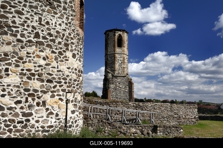 Kisnánai vár-stock-foto