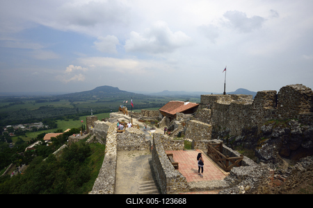 Szigligeti vár-stock-foto