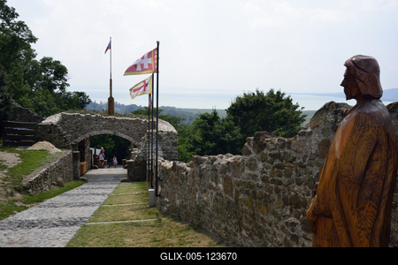 Szigligeti vár-stock-foto