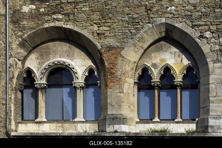 Tatai vár-stock-foto