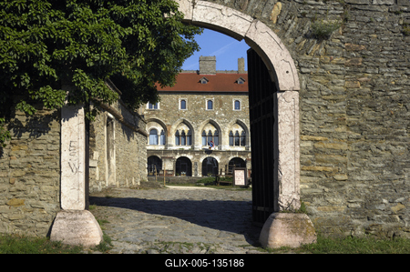 Tatai vár-stock-foto