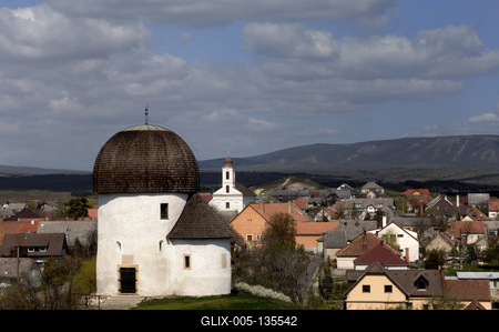 Ösküi kerektemplom-stock-foto