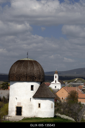 Ösküi kerektemplom-stock-foto