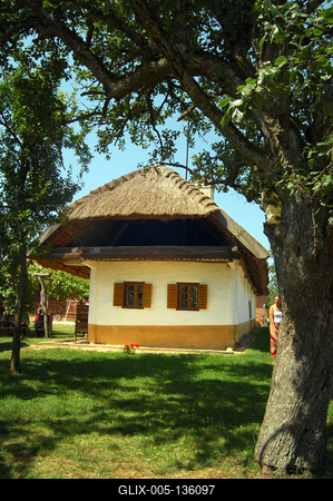 Szalafő - Pityerszer, Őrségi Népi Műemlékegyüttes-stock-foto