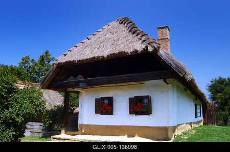 Szalafő - Pityerszer, Őrségi Népi Műemlékegyüttes-stock-foto
