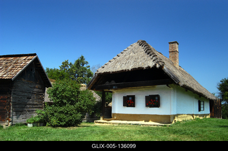 Szalafő - Pityerszer, Őrségi Népi Műemlékegyüttes-stock-foto