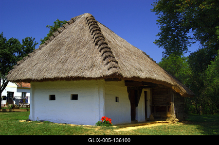 Szalafő - Pityerszer, Őrségi Népi Műemlékegyüttes-stock-foto
