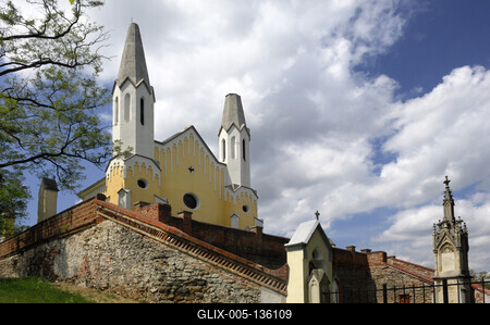 Sitke, kálváriakápolna-stock-foto