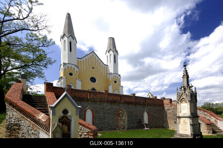 Sitke, kálváriakápolna-stock-foto