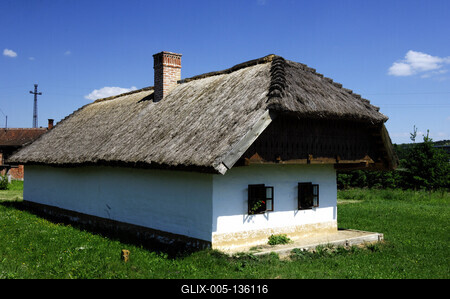 Nagyrákos, tájház-stock-foto