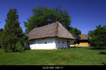 Szalafő - Pityerszer, Őrségi Népi Műemlékegyüttes-stock-foto