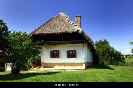 Szalafő - Pityerszer, Őrségi Népi Műemlékegyüttes-stock-foto