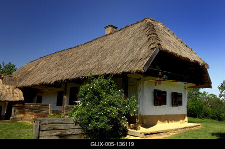 Szalafő - Pityerszer, Őrségi Népi Műemlékegyüttes-stock-foto