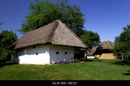 Szalafő - Pityerszer, Őrségi Népi Műemlékegyüttes-stock-foto