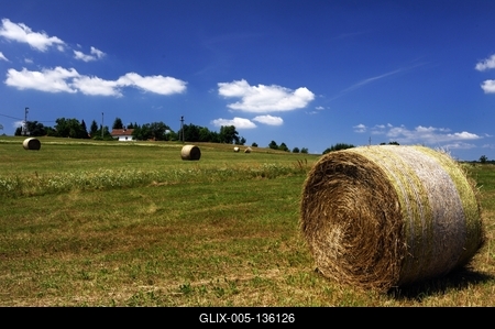 Őrségi táj Szalafőn-stock-foto