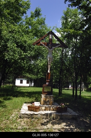 Őrségi táj Szalafőn-stock-foto