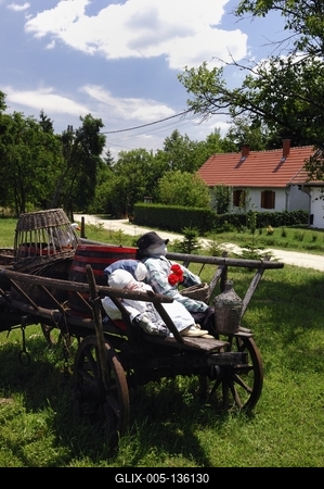 Őrségi táj Szalafőn-stock-foto