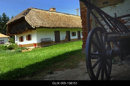 Nagyrákos, tájház-stock-foto