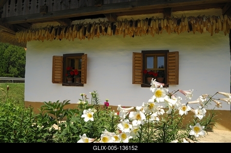 Nagyrákos, tájház-stock-foto