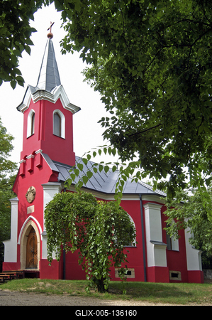 Balatonboglár, Vörös kápolna-stock-foto