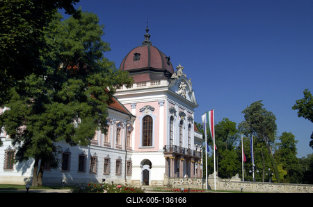 Gödöllő, Grassalkovich-kastély-stock-foto