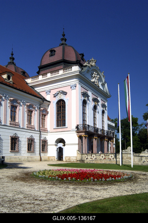Gödöllő, Grassalkovich-kastély-stock-foto