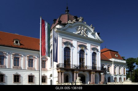 Gödöllő, Grassalkovich-kastély-stock-foto