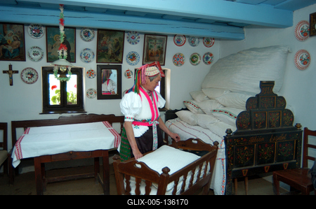 Hollókői Falumúzeum-stock-foto