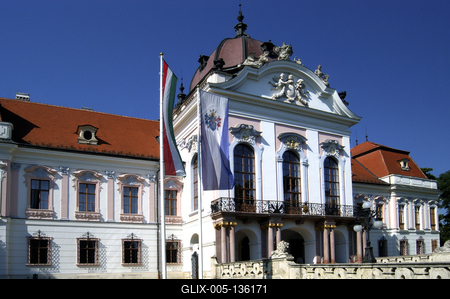 Gödöllő, Grassalkovich-kastély-stock-foto