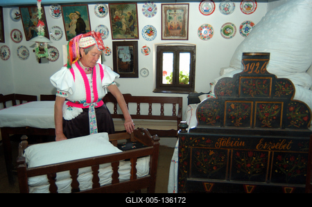 Hollókői Falumúzeum-stock-foto