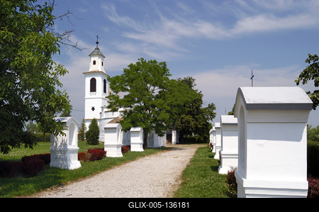 Bátaszék, Kálvária és kápolna-stock-foto