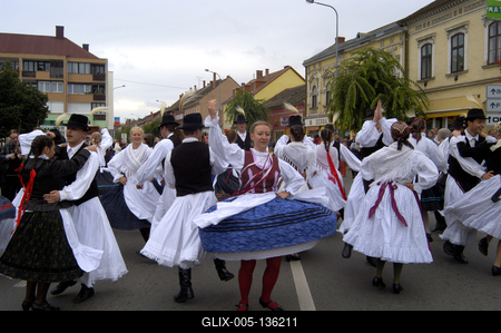 Sárvár, szüreti felvonulás-stock-foto