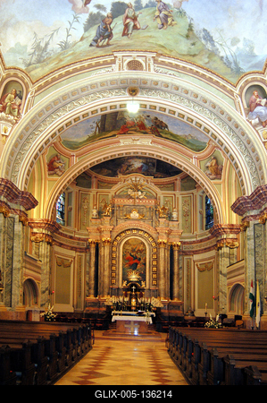 Szekszárd, Belvárosi Római Katolikus templom-stock-foto