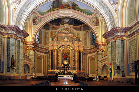 Szekszárd, Belvárosi Római Katolikus templom-stock-foto