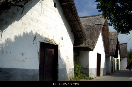 Szekszárd, baktai pincesor-stock-foto