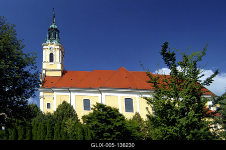 Szekszárd, Belvárosi Római Katolikus templom-stock-foto