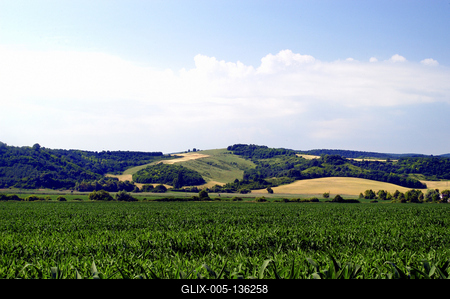 Bonyhádi táj-stock-foto