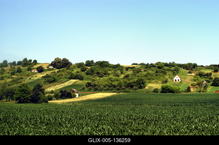 Bonyhádi táj-stock-foto