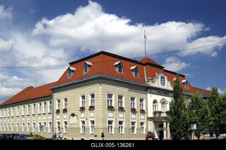 Balassagyarmat, Városháza-stock-foto