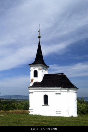 Balatonlelle, Szent Donát-kápolna-stock-foto