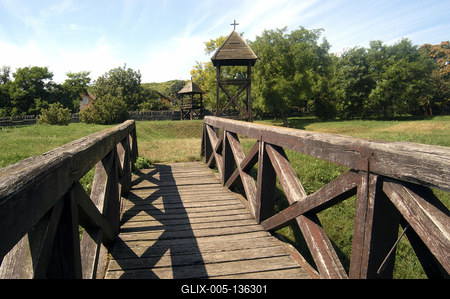 A fonyódi Fácános vár (palánkvár)-stock-foto