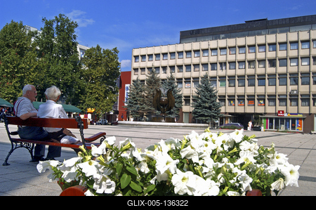 Zalaegerszeg, városközpont (Dísz tér)-stock-foto